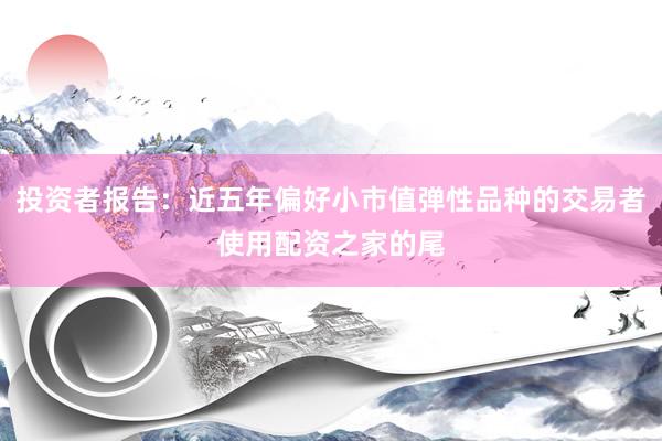 投资者报告：近五年偏好小市值弹性品种的交易者使用配资之家的尾